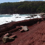 Red rock in the bay