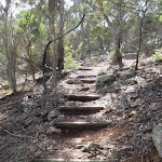 Stairs south from red sands bay