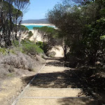Stairs off the north end of Wallagoot Beach