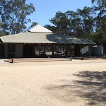 Hobart Beach camping area shelter
