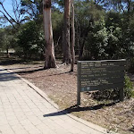 Hobart Beach signpost next to shelter