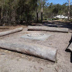Fireplace in Hobart Beach camping area