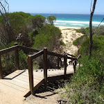 Stairs onto North Tura Beach