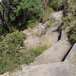 Steep steps onto North Tura