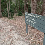Signpost at Bittangabee Bay picnic area