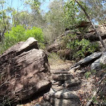 Marley Track through rocky outcrop
