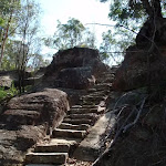 Rock steps north of the lookout track