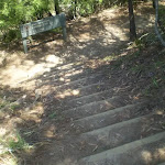 Top of steps at cliff drive