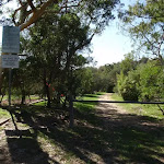 Gate at top of Carlyle road service trail