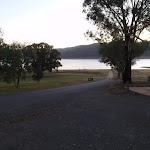 Looking down to the dam from the carpark
