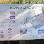 Clarinda Wetlands information sign