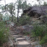 Steps and rocks on Jellybean pool track