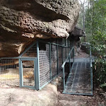 Red Hands Cave protective cage