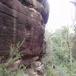 Magdala Gully track below cliffs