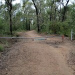 Gate at end of Nepean Lookout fire trail