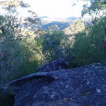 A rocky outcrop on the Topham track