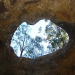 Looking through Hangmans Rock