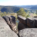 Viewpoint on a rock outcrop along Finchs Line