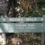 Round Walk sign