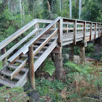 Wooden bridge near Mill Creek picnic area