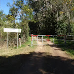 Locked gate on the old Ten Mile Hollow Rd