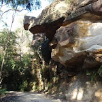 Rocky outcrop at the top of Dubbo Gully Road
