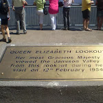 Queen Elizabeth Lookout plaque