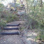 Steps below the lower Girrakool picnic area