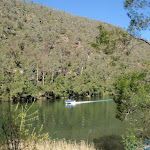 Boat passing on the Nepean River