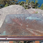 Compass plaque at Mt Ettalong Lookout