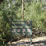 Passing a Garigal National Park sing