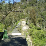 The Gordon Creek pipe bridge
