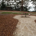 Path leading to picnic table