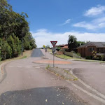 looking to the roundabout of James Sea Dr,  Bembooka Rd and Sun Valley Rd