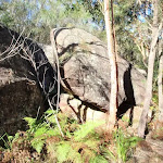 Boulders near the start of split rock trail