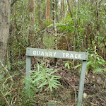 Signpost at Int of Quarry Road and Bare Creek Tracks