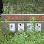 Bradley Reserve sign