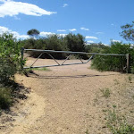 gate at nt of Geebung Track and Wybung Head Dr