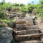 Repaired section of steps