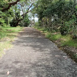 Path ramping up from gate