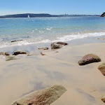 Looking to Middle Head from Lady Bay Beach