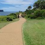 Path winding along the tip of South Head