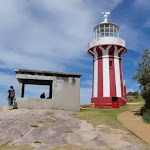 Hornby Lighthouse and a gun emplacement