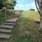 Steps on the southern side of Green (Laings) Point