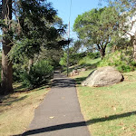 Well used footpath in Cremorne Reserve