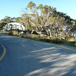 Toilet and road at Charlotte Pass