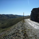 Rock cutting on the old summit road