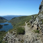 Rocky pass above Lake Albina