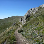 Narrow track above Albina Lake