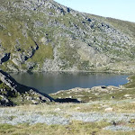 Blue Lake from the Main Range and Blue Lake track intersection